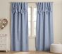 Evelyn Linen-Blend Bow Valance Blackout Curtain
