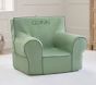Anywhere Chair®, Sage Twill with Forest Green Piping
