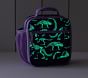 Mackenzie Purple Dinosaur Bones Glow Glitter Lunch Boxes