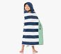 Rugby Stripe Shark Beach Hooded Towel UPF 50+