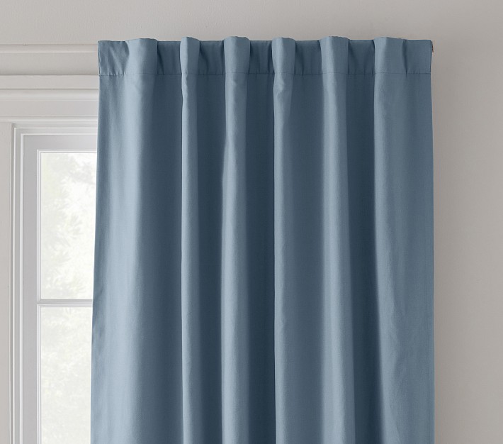 Custom Quincy Blackout Panel, 63 inches, Chambray Blue