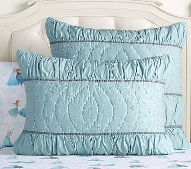 Disney <em>Frozen</em> Sateen Quilt, Standard Sham, Aqua