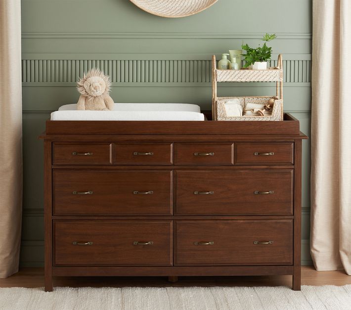 Rory Extra Wide Changing Table Dresser & Topper | Pottery Barn Kids