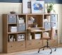 Cameron Stow-Away Desk With Cubbies Wall Storage System