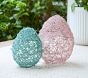Egg Rattan Outdoor Light-Up Decor, Set of 2