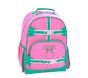 Mackenzie Solid Pink With Green Trim Backpacks