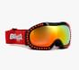 Red Icicle Spike Ski Goggles