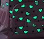 Mackenzie Pink Cheetah Hearts Glow Glitter Backpacks