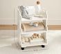 Wood And Acrylic Storage Cart