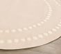 Pearl Dot Border 5' Round Rug