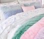 Rainbow Jumbo Faux-Fur Quilt &amp; Sham