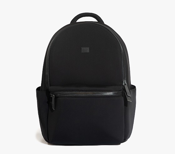 Storksak Black Leather Backpack - diaper bag Storksak St. James Convertible Leather Diaper Backpack  main image 3