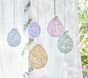 Rattan Hanging Eggs, Set of 5