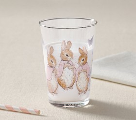 Open Box: Peter Rabbit™ Flopsy™ Bunnies Glass Tumbler | Pottery Barn Kids