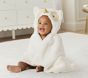 Snow Owl Faux Fur Baby Hooded Towel