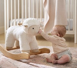 Lamb Critter Plush Pacifier Holder | Pottery Barn Kids