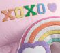 Stoney Clover Lane XOXO &amp; Rainbow Pillow Set