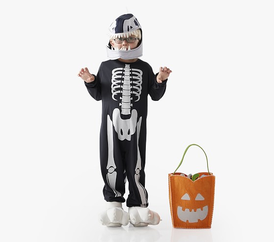 Glow-in-the-Dark Dino Skeleton Halloween Costume | Pottery Barn Kids