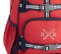 Mackenzie Red Navy Trim Solid Backpacks