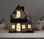 Light-Up Mantel Spider Web House