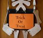Outdoor Glitter Skeleton Door Hanger