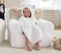 Kitty Faux Fur Kid Hooded Towel