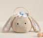 Open Box: Taupe Fur Bunny Round Easter Bucket