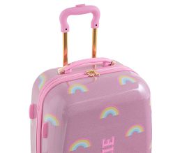 Stoney Clover Lane Pink Rainbows Glitter Hardsided Luggage