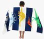 Finn Dino Rugby Stripe Kid Beach Towel UPF 50+