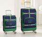 Mackenzie Navy Green Trim Solid Spinner Luggage