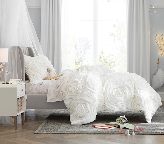 Willow Bed: Elegant Kids' Bed with Curved Headboard | Pottery Barn