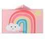 Happy Rainbows Kid Beach Hooded Towel UPF 50+