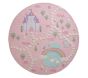 3-D Activity Unicorn Castle 5' Round Play Rug