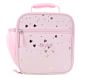 Mackenzie Blush Foil Scattered Hearts Lunch Boxes