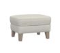 Open Box: Wingback Upholstered Ottoman - Performance Heathered Basketweave, Dove