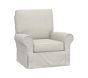 Open Box: PK Comfort Swivel Glider Slipcover, Performance Heathered Basketweave, Dove