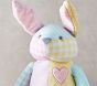 Pink Gingham Plush Bunny