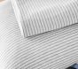 Heathered Jersey Stripe Organic Sheet Set &amp; Pillowcases