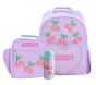Mackenzie Stoney Clover Lane Lavender Cherry Bows Backpack &amp; Lunch Bundle Set of 3