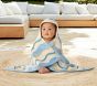 Wavy Stripe Baby Beach Hooded Towel UPF 50+