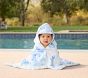 LoveShackFancy Damask Baby Beach Hooded Towel UPF 50+