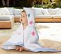 Mini Hearts Baby Beach Hooded Towel UPF 50+