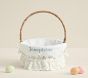 LoveShackFancy White Bunnies Easter Basket Liners &amp; Bow