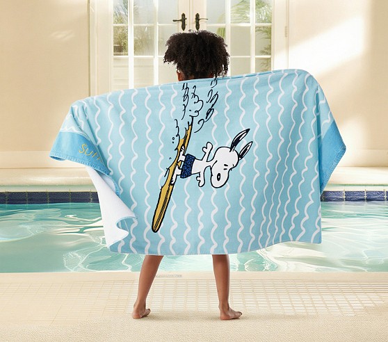 Snoopy Surfing Beach Tote & Towel Set - Fun for Kids | Pottery
