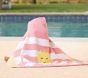 Rugby Stripe Sun Baby Beach Hooded Towel UPF 50+