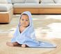 Bow Reversible Baby Beach Hooded Towel UPF 50+