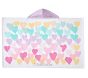 Rainbow Heart Kid Beach Hooded Towel UPF 50+