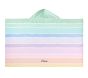 Tie-Dye Stripe Kid Beach Hooded Towel UPF 50+