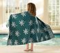 Palm Trees Plush Jacquard Kid Beach Towel UPF 50+