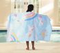Rainbow Unicorn Kid Reversible Beach Towel UPF 50+